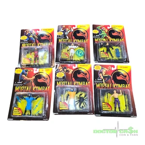 Mortal Kombat 1994 Hasbro Set of 6, Sonya, Liu Kang, Sub Zero, Scorpion, Rayden - Picture 1 of 11