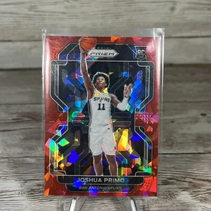 2021-22 Panini Prizm Joshua Primo Red Cracked Ice Rookie RC Card #298 - Picture 1 of 2