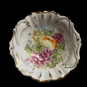 Sorau Handpainted Berry Bowl Fruit Floral Art Nouveau 5.5" Replacement Germany - Picture 1 of 5