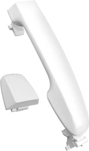 Exterior Door Handle Front Right Passenger Side Fit for Right, White - Picture 1 of 6