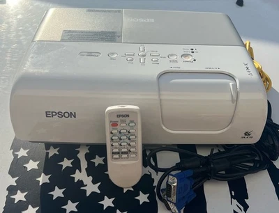 Epson EMP-S5 LCD Projector W/Remote, Serial Monitor Cable, Ethernet Wire & Cord! - Image 1 of 4