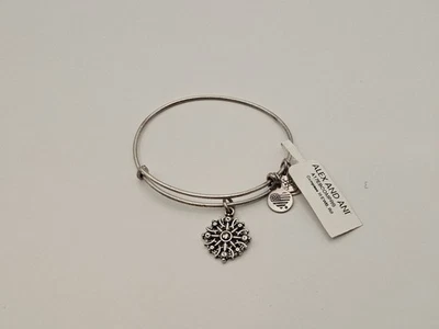  Alex и Ani компас 🧭 Серебряный направление подвеска браслет ✨️ новый - Изображение 1 из 4