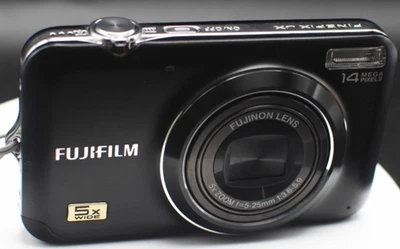 Fujifilm FinePix JX530 14MP 5x Zoom HD Black Camera – looks Unused w/ SD & Case - Image 1 of 4