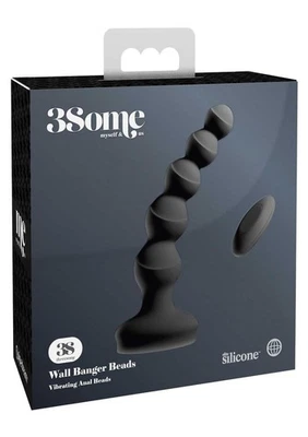3Some Wall Banger Silicone Rechargeable Anal Beads with Remote Control - Image 1 of 4