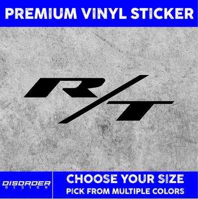 DODGE R/T [PEGATINA DE VINILO]-para ventana de coche/camión-portátil-carpeta-tú eliges color/tamaño Foto 1 de 4