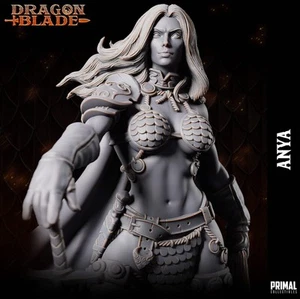 Female Barbarian Anya | Tabletop Scale | TTRPG D&D Miniature | Primal Collectibl - Picture 1 of 11