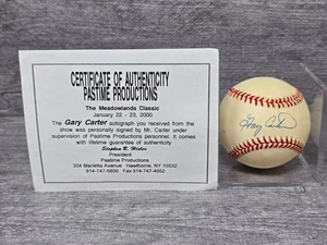 Gary Carter Signed Autograph MLB Baseball HOF OBNL COA - Picture 1 of 6