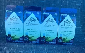 4 Glade Aromatherapy Cool Mist Diffuser Refill FIND CLARITY Lemongrass+Bergamot - Picture 1 of 1
