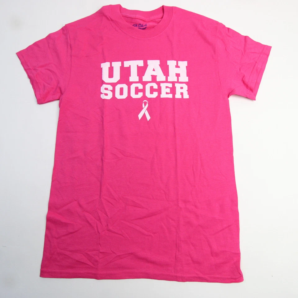Utah Utes Gildan Dry Blend Short Sleeve Shirt Men's Pink New - Image 1 of 1