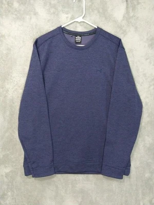 Suéter Under Armour Hombres XL Azul Tormenta Suéter Polar Cuello Redondo Pullover Foto 1 de 4