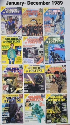 1989 - 1990  Soldier Of Fortune Magazine 2 FULL YEARS - Image 1 of 4