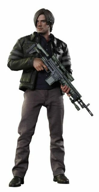 Hot Toys VGM22 Resident Evil Video Game Leon Action Figure - Black