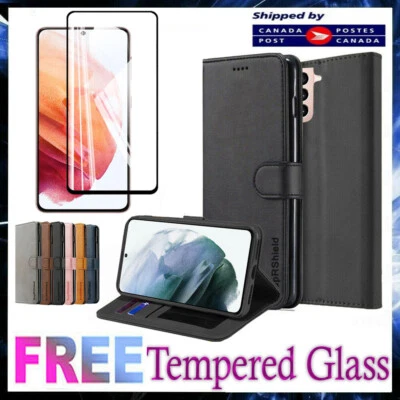 For Samsung Galaxy S21 FE Ultra S21+ Plus Wallet Case Leather Magnet Flip Cover - Image 1 of 4