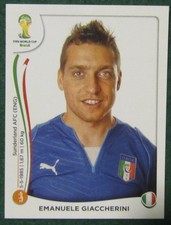 2014 Panini Brasil World Cup Album Sticker #330 Italy EMANUELE GIACCHERINI