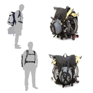 Brompton Lifting Backpack for Bicycle / Transport Bike Bag / Saddle Bag /Pannier - Picture 1 of 12