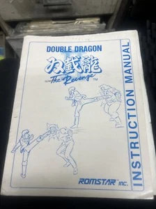 Romstar DOUBLE DRAGON THE REVENGE Arcade Video Game Manual - good used original - Bild 1 von 3