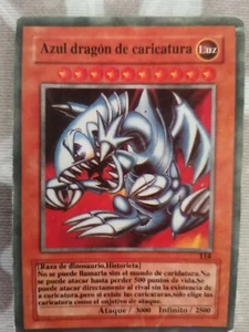 Yugioh carta azul dragón de caricatura 114 luz vintage cards - Imagen 1 de 1