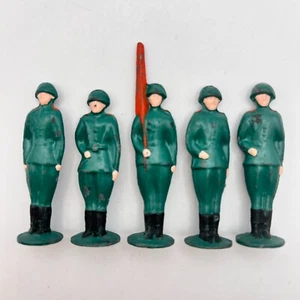 Vintage Iron Tin Toy Army Military USSR WW2 Red Army Lot of 5 Soldiers - Picture 1 of 6