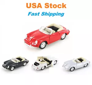 Porsche 356B Convertible Welly Diecast Model Toy Car 7.25", 1:24 - Picture 1 of 29