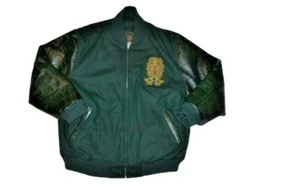 Al Wissam Gator Green Wool/Leather Varisty Jacket Men's XL Crest Classic Culture - Image 1 of 4