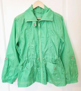 NEW! Women's Large (L), Three Hearts Rain Jacket, Green - Picture 1 of 6