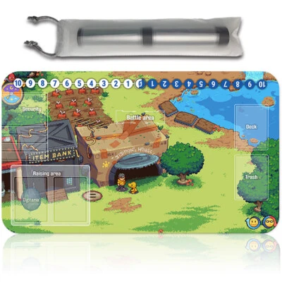 Board Game Digimon Playmat With Card Zones Mousepad Playmat of TCG CCG - Image 1 of 4