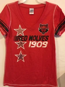 Camisa para damas secuencia estelar de los lobos rojos del estado de Arkansas - Imagen 1 de 1