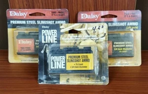 Lot Of 3 Daisy Powerline Premium Steel 3/8 Slingshot Ammo 8183 - Picture 1 of 1