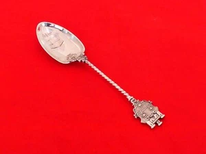 Vintage Sterling Silver Rare Fort Pitt Large Souvenir Spoon FE-22 - Picture 1 of 7