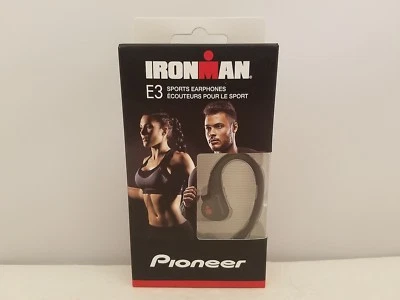 Pioneer IRONMAN E3 Sports Earphones | Black | SE-E3M(B) | SE-E3M(B)CC | Large - Image 1 of 4
