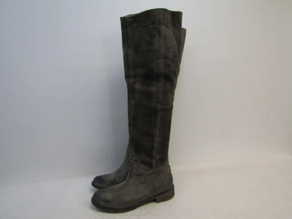 Botas hasta la rodilla Boutique 9 para mujer talla 10 gris oscuro envejecido gamuza caña 22" Foto 1 de 4