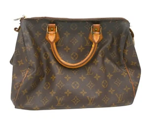 VINTAGE DESIGNER LOUIS VUITTON SPEEDY 30 MONOGRAM TOP HANDLE HANDBAG 8912VI - Picture 1 of 10
