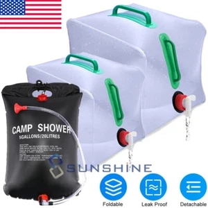 Contenedor de agua plegable bolsa botellas con grifo supervivencia deportes de emergencia - Imagen 1 de 26