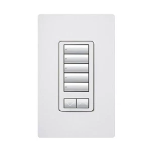 Lutron® RRD-W5BRL-WH RadioRA® 2, 5-Tasten Wandmontage Designer Tastatur, weiß - Bild 1 von 1
