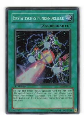 Yugioh EKSTATISCHES FUNKENDREIECK , rds-de039 Super Rare deutsch NM 1. Auflage - Bild 1 von 2