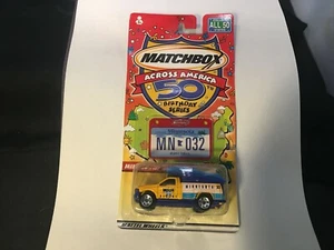 Matchbox Across America 50th Birthday Series MINNESOTA FORD F-SERIES FIRE & RAFT - Picture 1 of 9