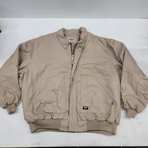 WALLS FR Flame Resistant Itex Insulated Work Jacket Coat Heavy Beige Mens 5XL - Picture 1 of 16
