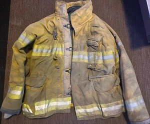 VINTAGE FIREGEAR FIREFIGHTER'S JACKET EXMORE, VA SIZE 44 - Picture 1 of 5