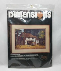 Vintage 1986 Dimensions Sunlit Barnyard Crewel Stickpackung 1314 - Bild 1 von 9