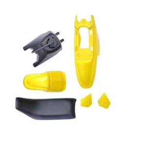 YELLOW PLASTIC SET GAS TANK SEAT FOR PW50 PY50 DIRT BIKE PS33 - Picture 1 of 3