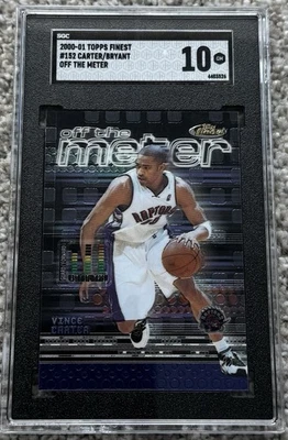 2000 Topps Finest Off the Meter #152 Vince Carter Kobe Bryant SGC 10 - Image 1 of 2