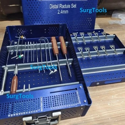 Sistema de Bloqueo Radio Distal 2.4mm - Placas, Tornillos e Instrumentos con Caja Foto 1 de 4