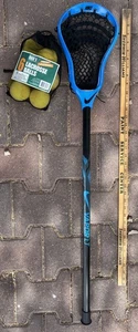 Nike Vapor LT schwarz/blau komplett Lacrosse Stick 40,5" 5 Lacrossebälle schön - Bild 1 von 7