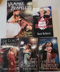 Lot of 5 Debbie Raleigh & Maggie Mackeever Vampire Romance Books, My Lord, Waltz - Imagen 1 de 13