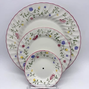 1985 Johnson Brothers Summer Chintz 3-stufiges Serviertablett Teller NUR rosa England - Bild 1 von 9