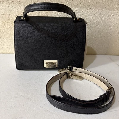Kate Spade Bag Magnolia Park Laurel Satchel Crossbody Tote Purse Black & Cream - Image 1 of 4