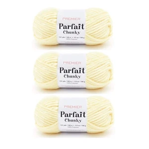 Konvolut 3 - Premier Yarns Parfait Chunky Garn - gelb 1150-02 - Bild 1 von 2