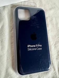 Apple Silicone Protective Case for iPhone 11 Pro Max - Midnight Blue - Picture 1 of 4