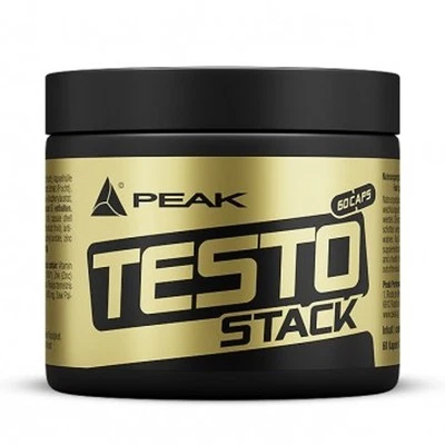 (248,33 EUR/kg) Peak Testo Stack 60 Kapseln Dose Testosteron Booster Saponin