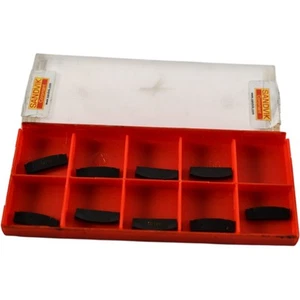 Pack of 9 NEW Sandvik N123G2-0300-0002-CM 3115 Carbide Inserts Grooving - Picture 1 of 5
